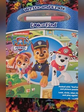 New Nickelodeon Paw Patrol Write & Erase Look & Find Book